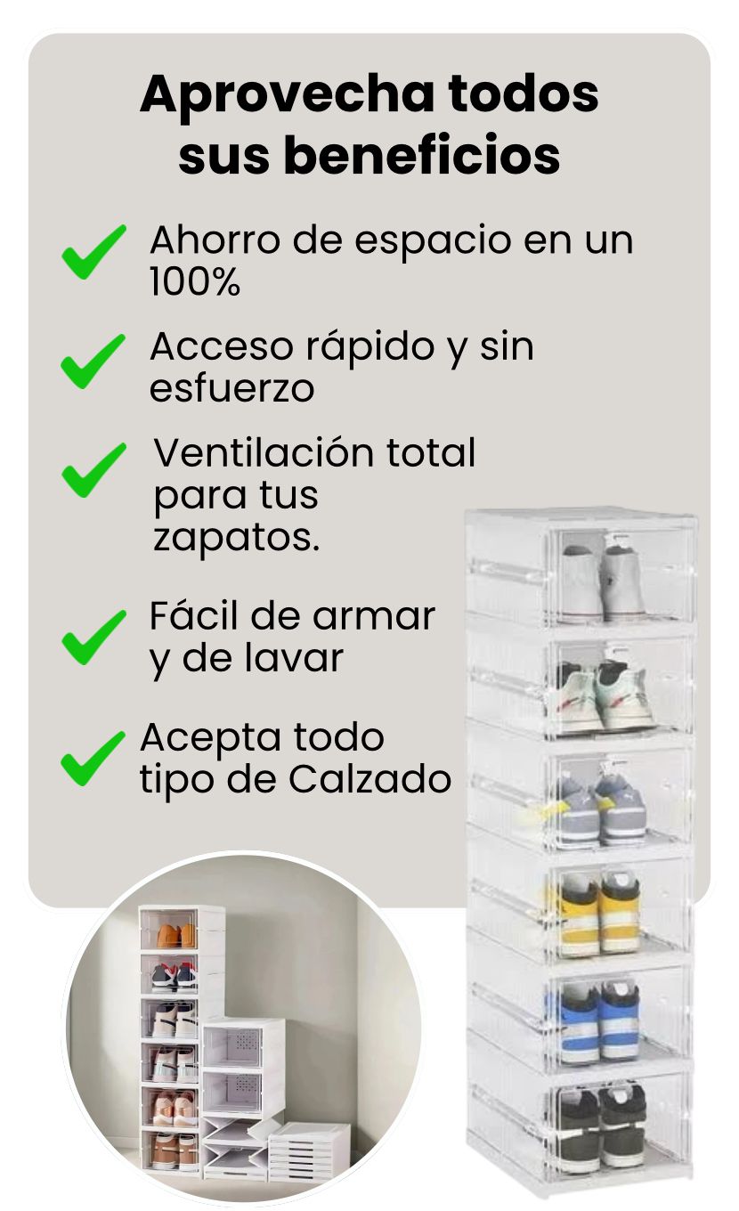 ORGANIZADOR DE ZAPATOS DE 6 NIVELES